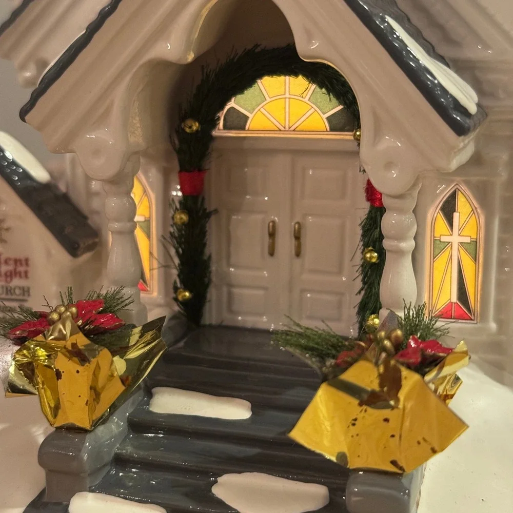 Department 56 Silent Night Church Snow Village Dept 56 Musical Lighted in Box